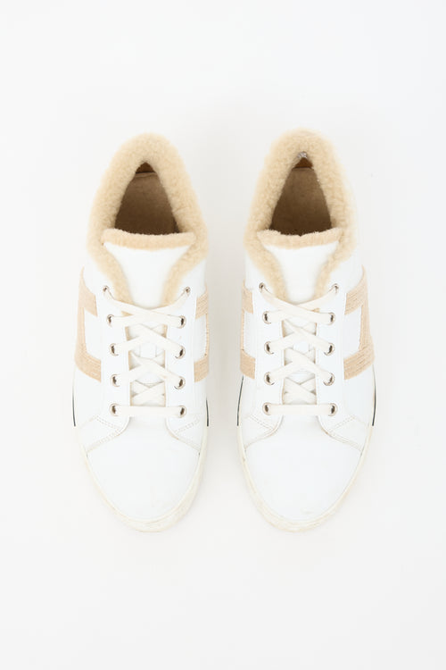 Hermès Leather Dare Platform Sneaker