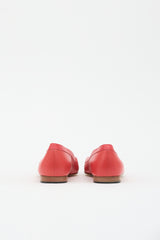 Hermès Leather H Ballet Flat