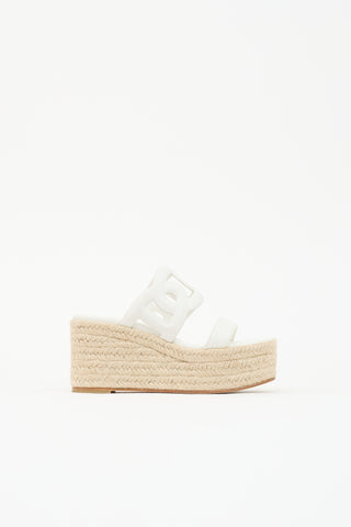 Hermès Leather Ithea 30 Espadrille Sandal