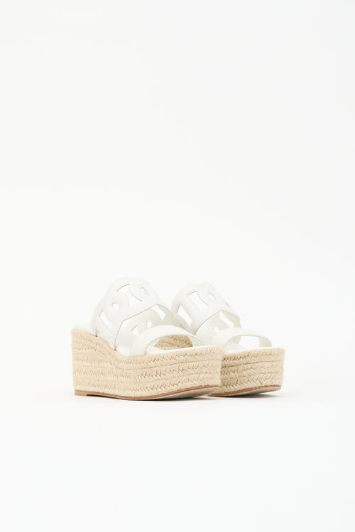 Hermès Leather Ithea 30 Espadrille Sandal