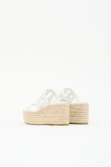 Hermès Leather Ithea 30 Espadrille Sandal