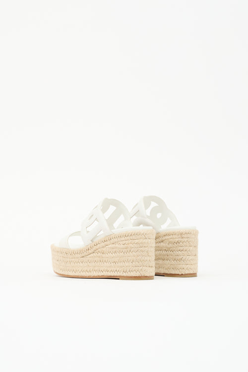 Hermès Leather Ithea 30 Espadrille Sandal