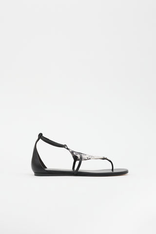 Hermès Leather Les Cles Sandal