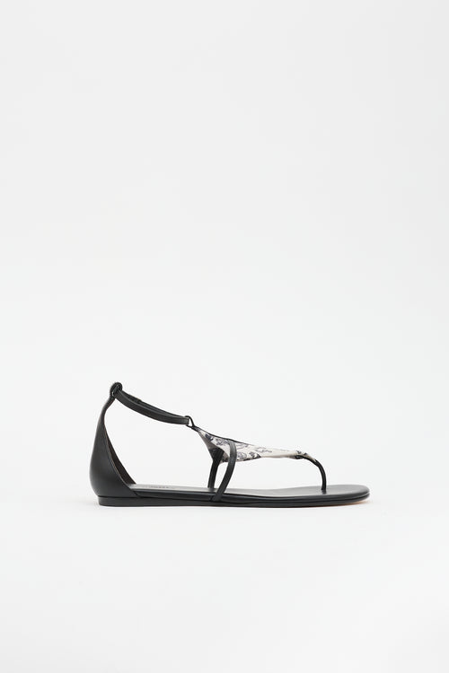 Hermès Leather Les Cles Sandal
