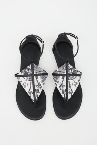 Hermès Leather Les Cles Sandal