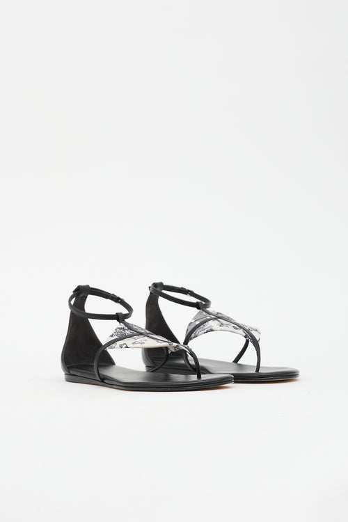 Hermès Leather Les Cles Sandal