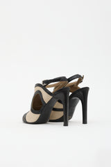 Hermès Leather & Canvas Rafaella Sandal