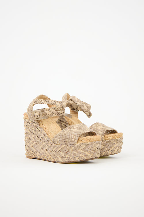 Hermès Leather & Suede Epice Tresse Sandal