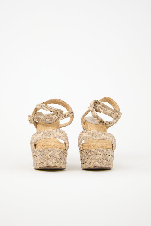 Hermès Leather & Suede Epice Tresse Sandal