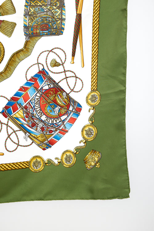 Hermès Silk Les Tambours 70 Scarf