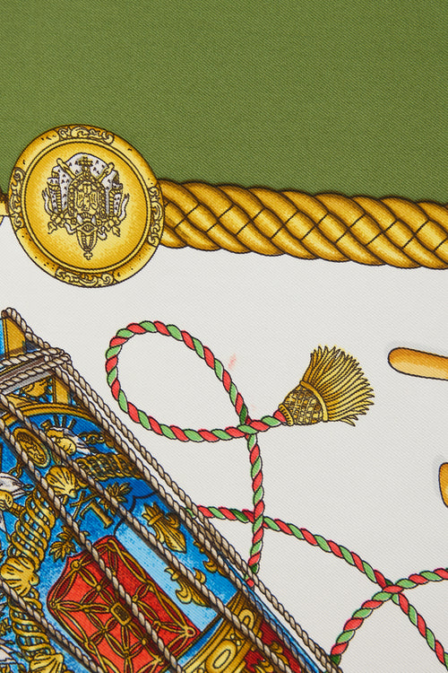 Hermès Silk Les Tambours 70 Scarf