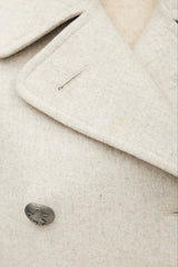 Hermès Light Grey Cashmere Double Breasted Coat