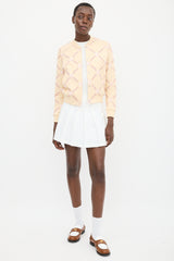 Hermès Light Yellow & Pink Cotton Grand Tralala Printed Bomber Jacket
