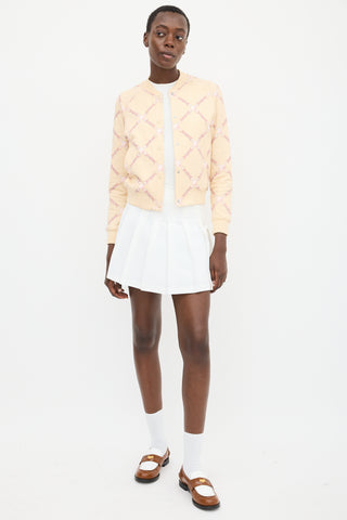 Hermès Light Yellow & Pink Cotton Grand Tralala Printed Bomber Jacket