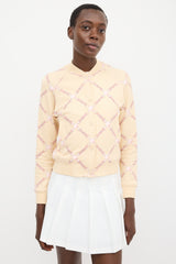 Hermès Light Yellow & Pink Cotton Grand Tralala Printed Bomber Jacket