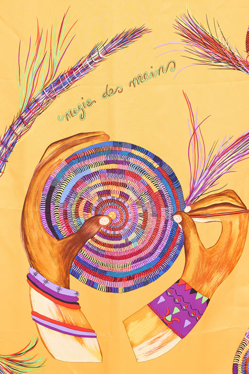 Hermès2004 Silk Magie Des Mains Scarf