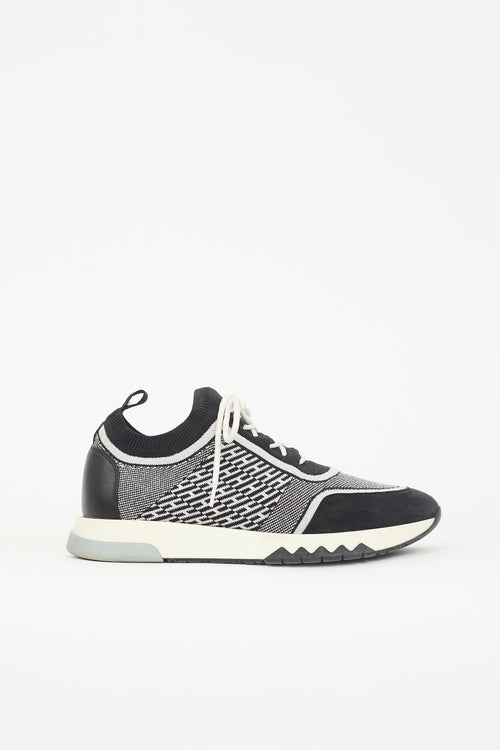 Hermès Metallic Knit Addict Sneaker