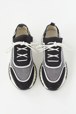 Hermès Metallic Knit Addict Sneaker