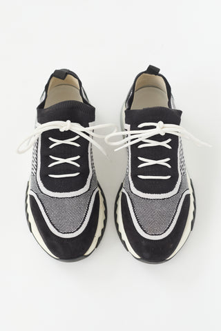 Hermès Metallic Knit Addict Sneaker