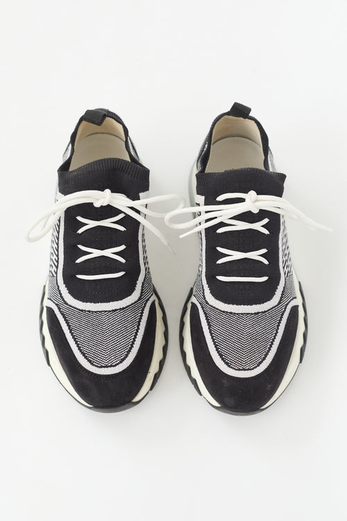 Hermès Metallic Knit Addict Sneaker