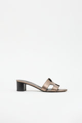 Hermès Metallic Leather Oasis Sandal
