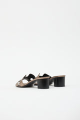 Hermès Metallic Leather Oasis Sandal