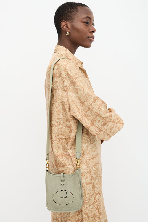 Hermès 2023 Sauge Clemence Evelyne III TPM Bag