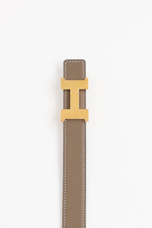 Hermès 2023 Mini H Buckle Reversible Belt