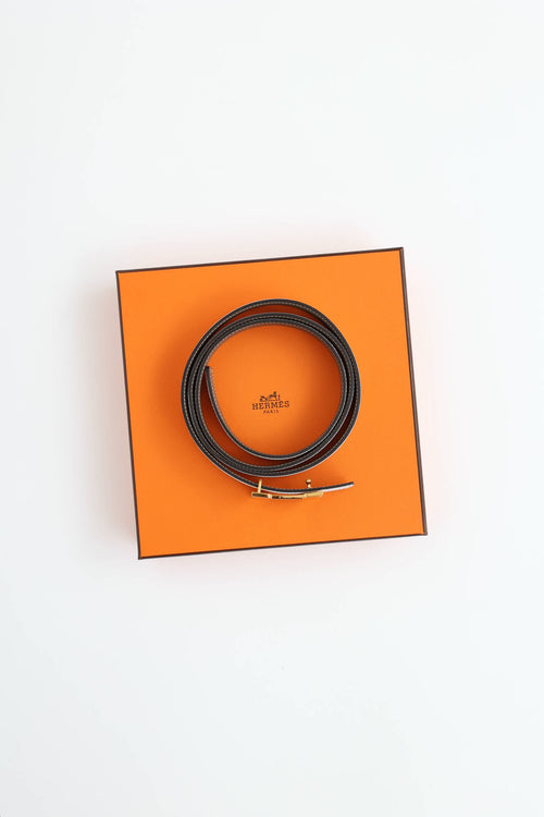 Hermès 2023 Mini H Buckle Reversible Belt