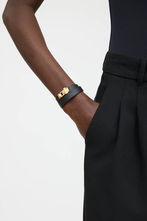 Hermès 2017 Swift Mini Double Tour Bracelet