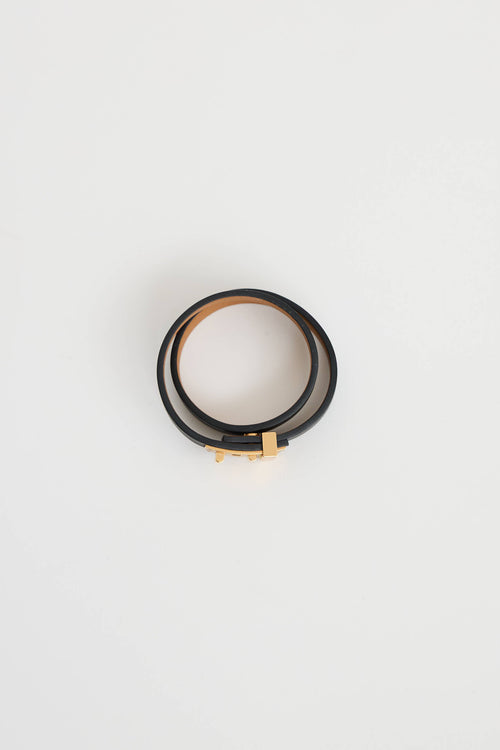 Hermès 2017 Swift Mini Double Tour Bracelet