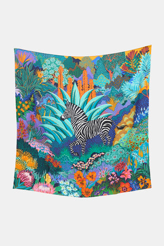 Hermès 2019 Silk Mountain Zebra 90 Scarf