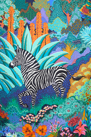 Hermès 2019 Silk Mountain Zebra 90 Scarf