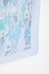 Hermès Mousseline Paddock Carré 145 Scarf