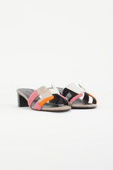 Hermès Multicolour Suede Oasis Heeled Sandal