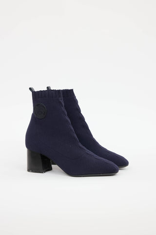 Hermès Volver 60 Knit Ankle Bootie