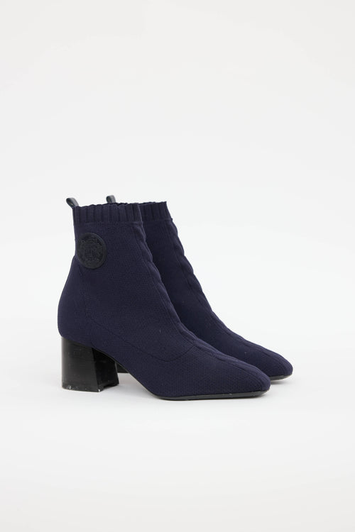 Hermès Volver 60 Knit Ankle Bootie