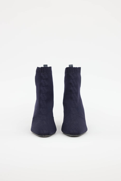 Hermès Volver 60 Knit Ankle Bootie