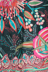 Hermès Navy & Multi Silk Flower Of South Africa 140 Scarf