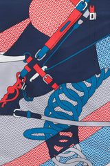 Hermès Navy & Multicolour Harnais de Cabriolet 45 Scarf
