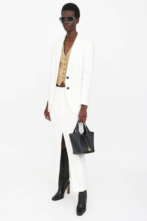 Noir Clemence Picotin Lock 18 Bag