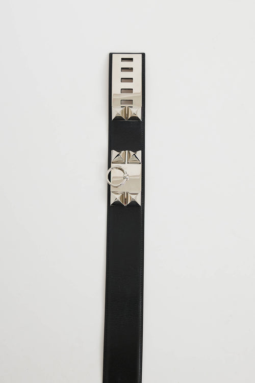 Hermès2015 Leather Collier De Chien 50 Belt