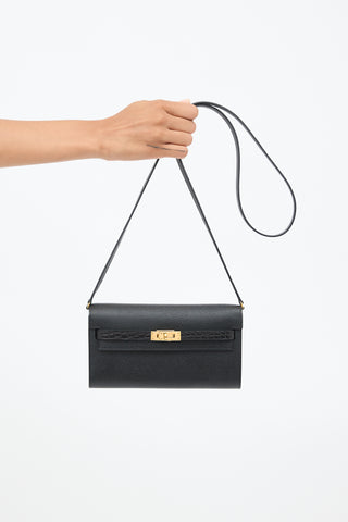 Hermès Noir Epsom & Exotic Leather Kelly Classique To Go Touch Bag