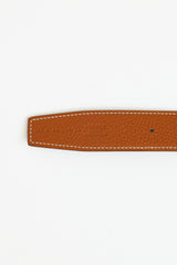 Hermès H au Carre Noir & Gold 32mm Belt