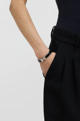 Hermès Palladium Noir Clic H PM Bracelet