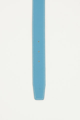 Hermès Noir Blue Jean 32mm Strap