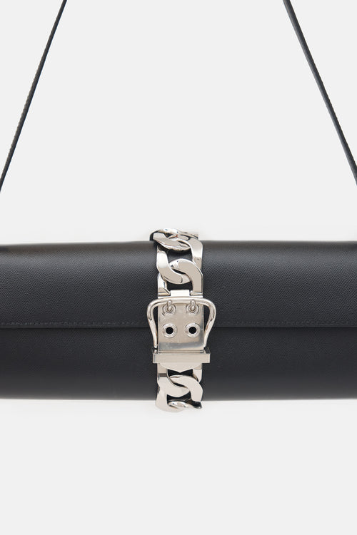 Hermès Noir Madame Boucle Sellier Chaine Bag