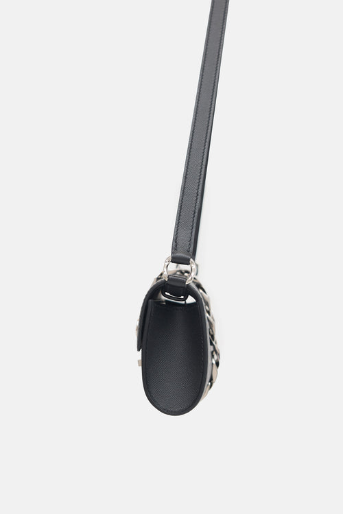 Hermès Noir Madame Boucle Sellier Chaine Bag