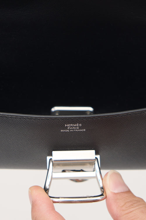 Hermès Noir Madame Boucle Sellier Chaine Bag