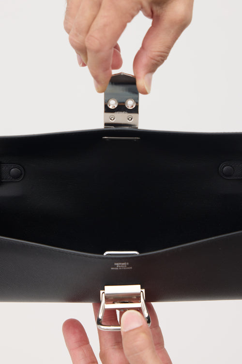 Hermès Noir Madame Boucle Sellier Chaine Bag